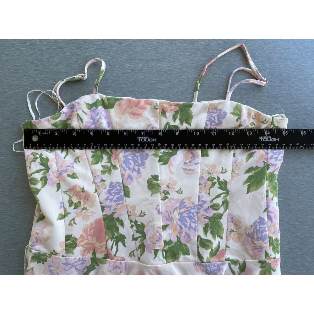 ZARA NWT Women's Floral Short Flare Dress Size Medium Adjustable - Picture 10 of 16